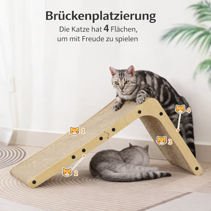 Multifunktionales Katzenkratzbrett - L- Form - robust & langlebig