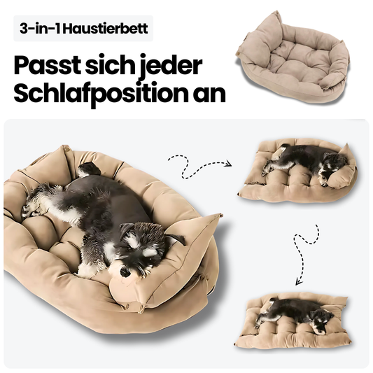 Multifunktions-Hundebett 3 in 1 für Hunde und Katzen