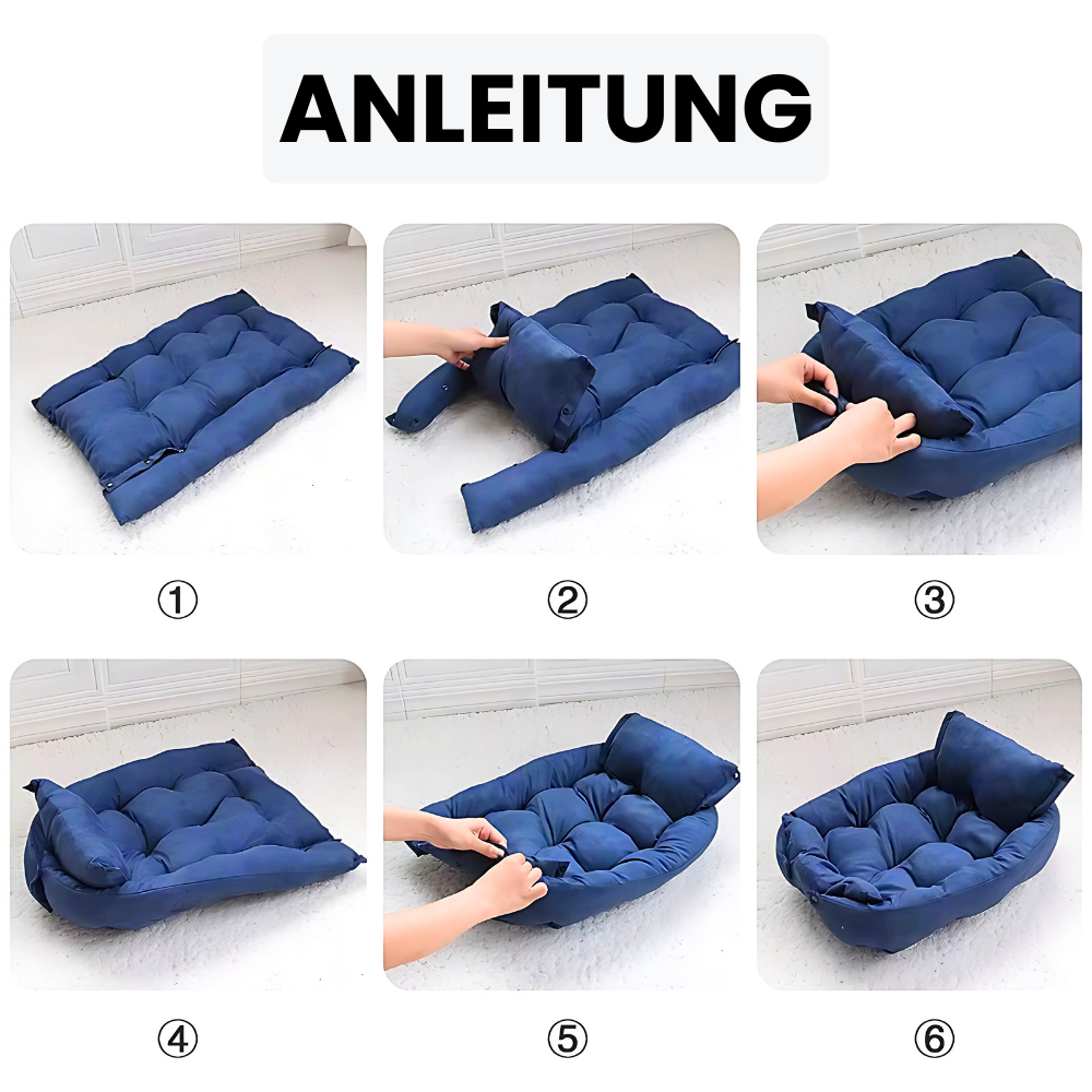 Multifunktions-Hundebett 3 in 1 für Hunde und Katzen