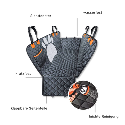 Hundesitzbezug fürs Auto – 100% wasserdicht, kratzfest & mit Sichtfenster