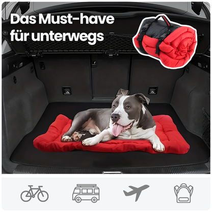 Reisebett für Hunde – Rollbar, wasserfest & bequem für unterwegs