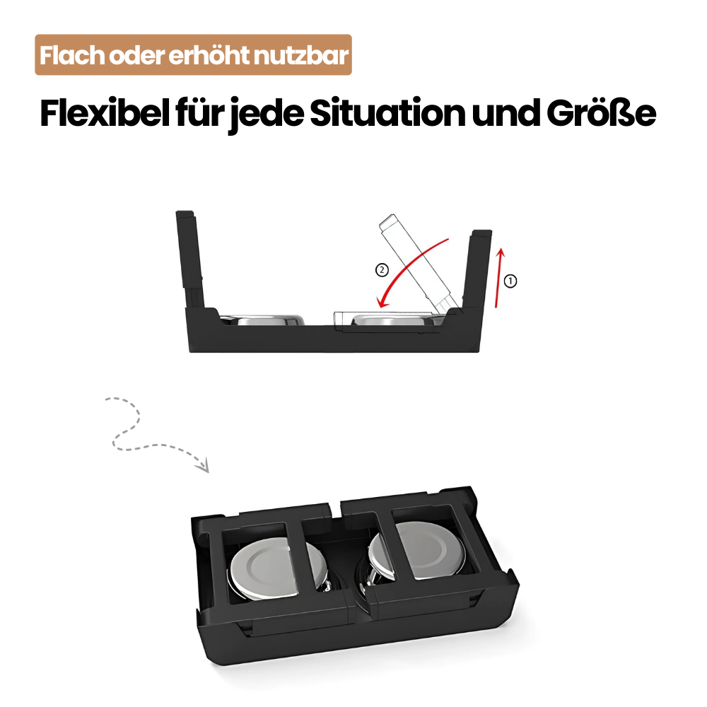 Höhenverstellbarer Hundenapf – idealer für große und kleine Hunde